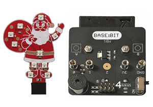 Base:Bit fr micro:bit jultomte