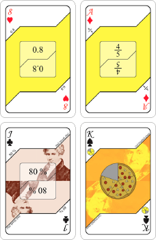 Kortspel - Bråk (gul)