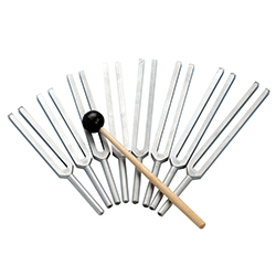 Tuning forks, set of 8