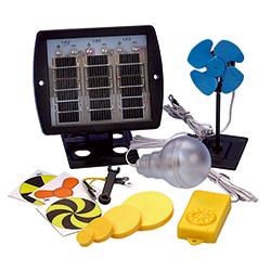 Solar cell construction kit: sound, light, movement