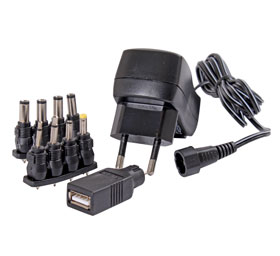 Nätadapter universal 3-12 V/600 mA