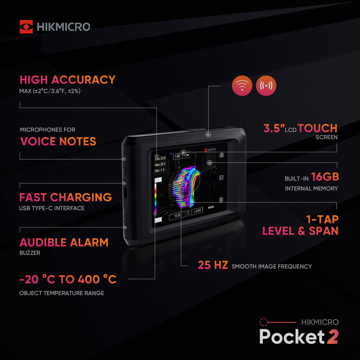 Värmekamera Hikmicro Pocket2