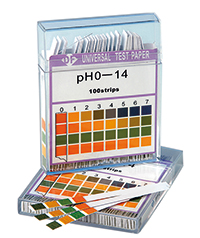 pH-indikatorstrimler 0-14