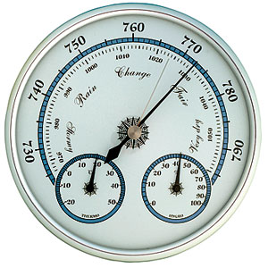 Barometer with thermometer & hygrometer