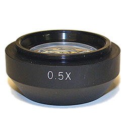 Auxiliary lens 0.5x for Stereo microscope with zoom