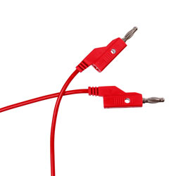 Laboratory cable 60 cm red