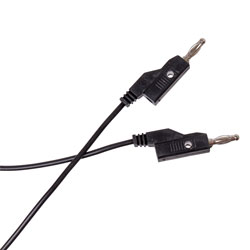 Laboratory cable 100 cm black