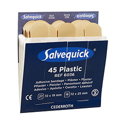 Plastic plaster refill, 6 packs of 45