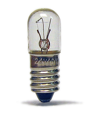 Glödlampa 24 V/0,04 A, fp 100 st