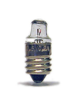 Linssilamppu 2,5 V/0,2 A, pakk. 10 kpl