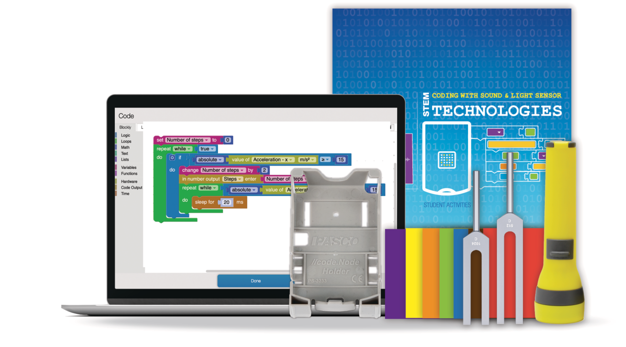 Coding with Sound & Light Sensor Technologies Kit (w/o codeNode) | Sagitta