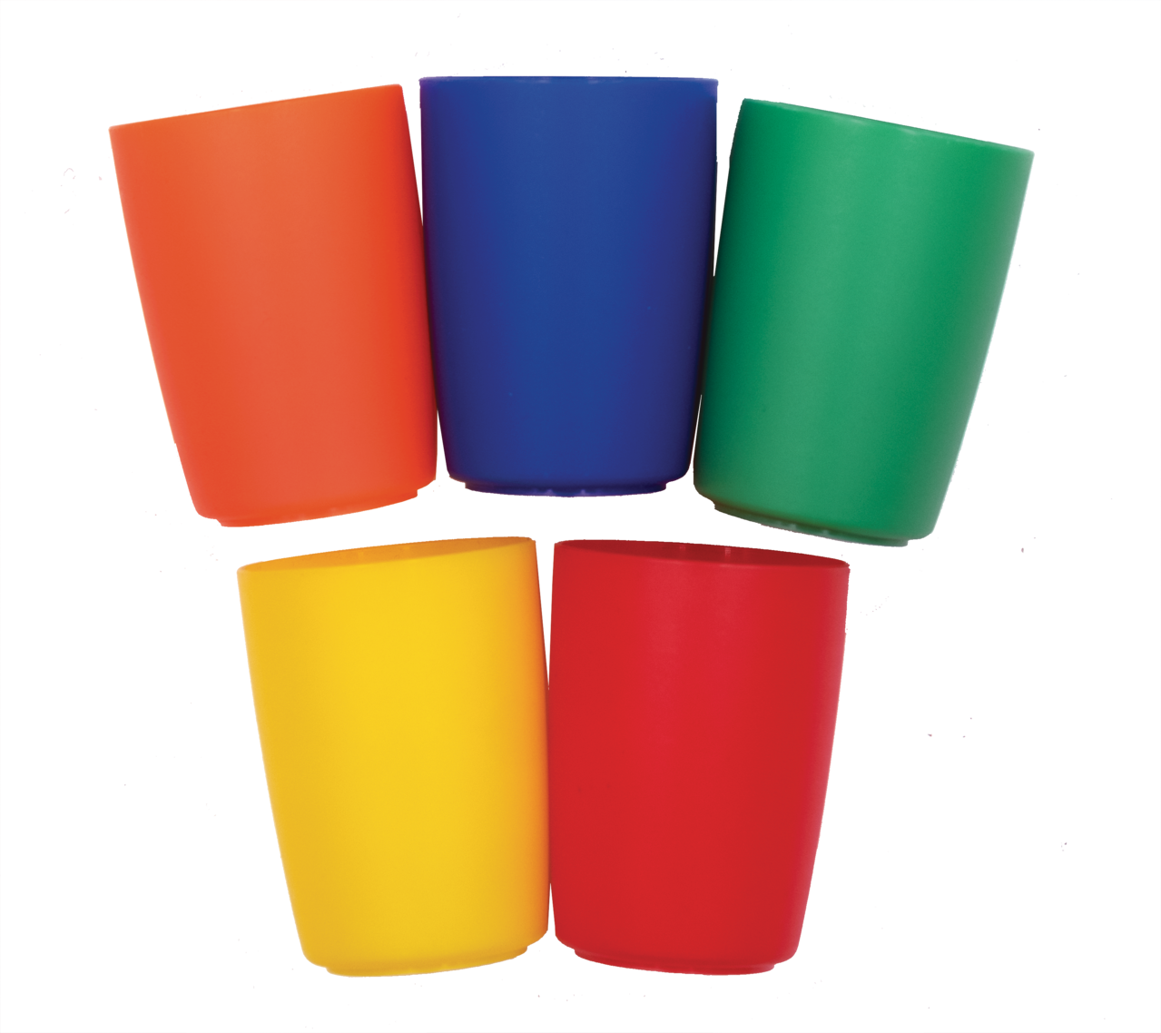Colored Plastic Cup Set