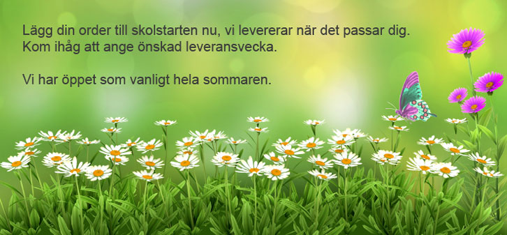 Vi har &ouml;ppet hela sommaren